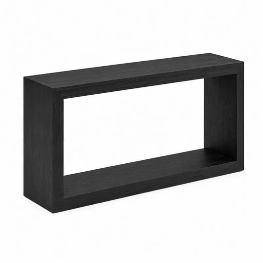 Czarna konsola z p?yty MDF 120x30x70 cm