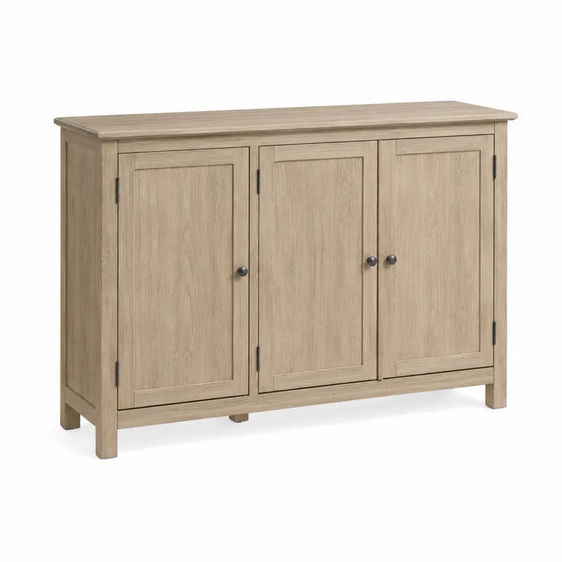Kredens drewniany tr¨®jdrzwiowy d?bowy 120x40x85 cm