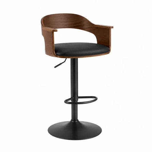 Hoker z ekosk¨®ry i stali z regulowan? wysoko?ci?, czarno-br?zowy