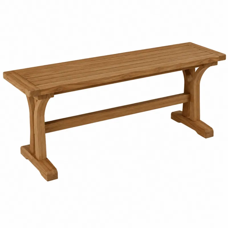?awka ogrodowa z drewna tekowego 120 cm br?zowy